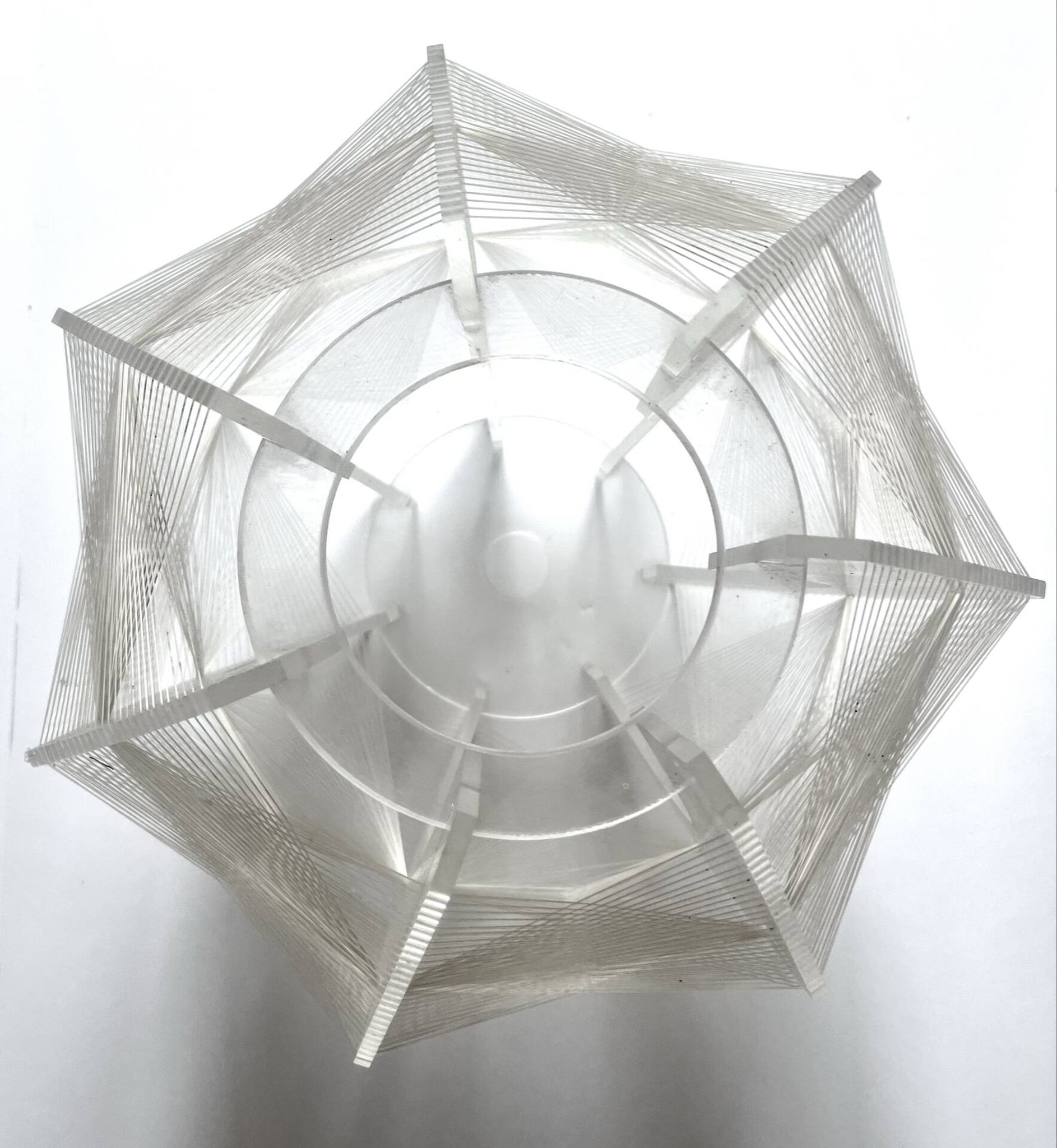 Abat-jour en Perspex de Paul Secon des années 1970