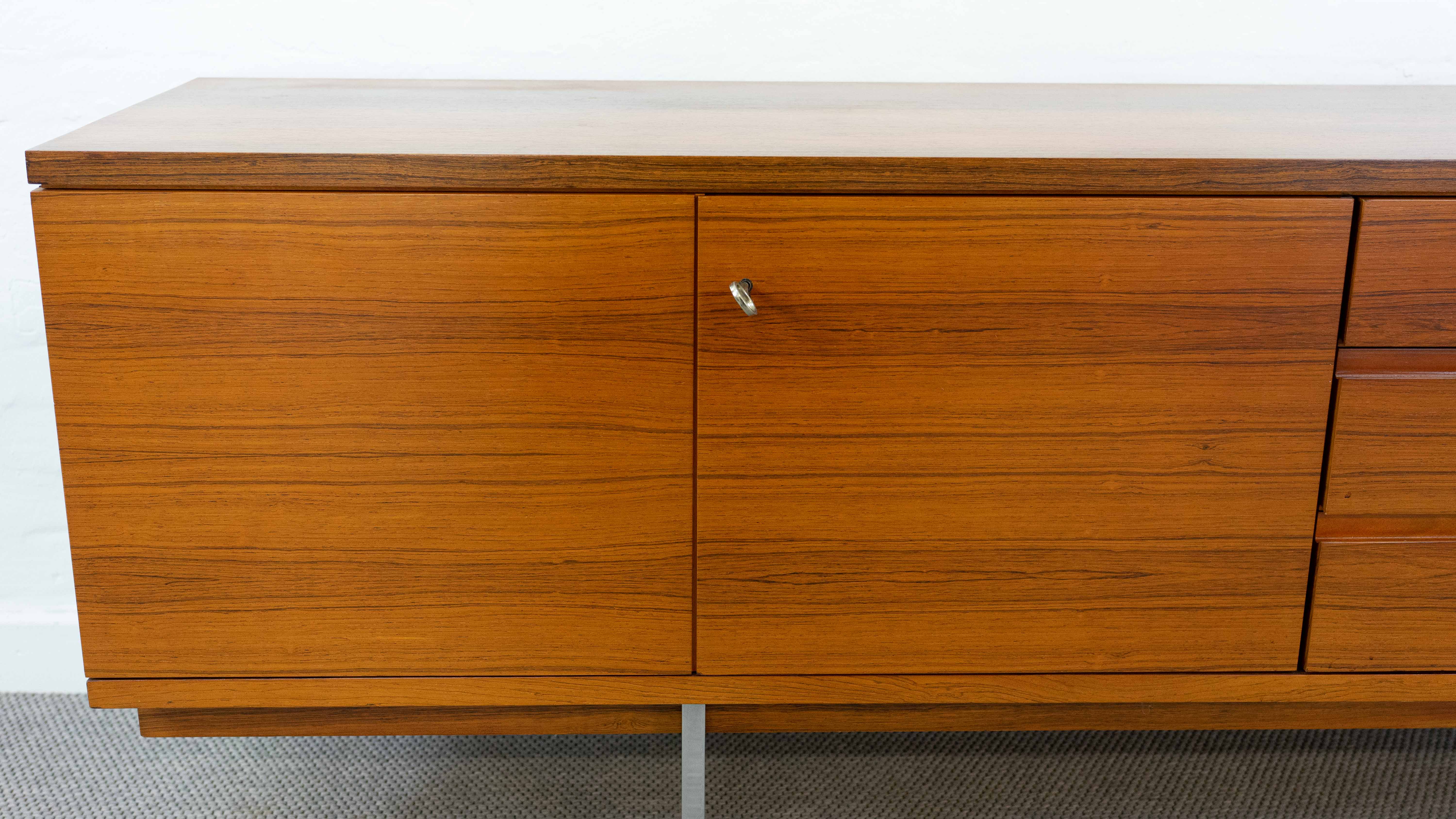Minimalistic mid century sideboard in rosewood