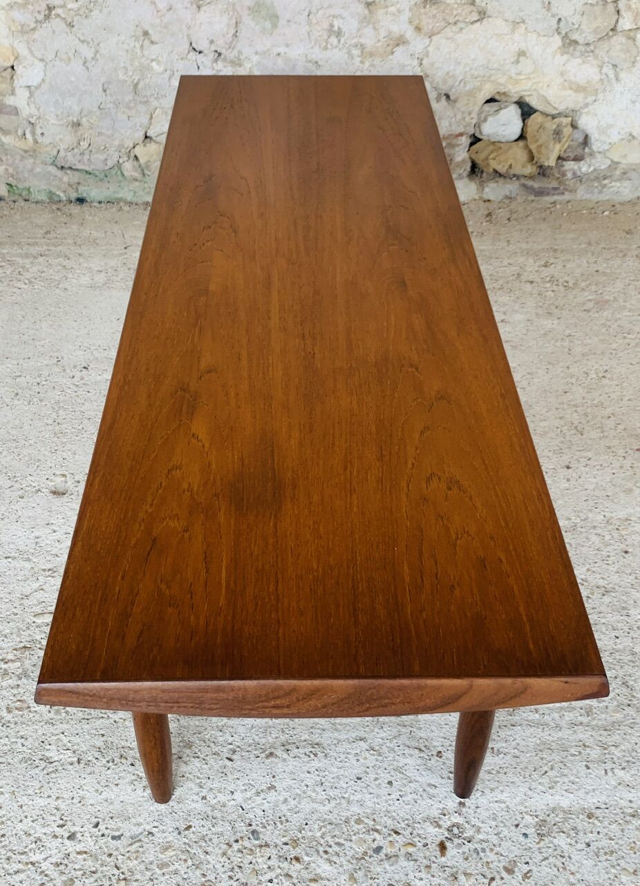 Vintage Danish teak coffee table, circa 1960's