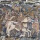 Medieval style wall tapestry 100 × 64 cm