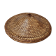 Braided Asian rattan hat from 1970