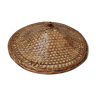 Braided Asian rattan hat from 1970