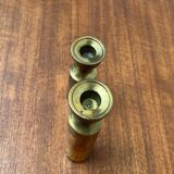 Danish brass candle holders from the mid-century by Boyes Metalkunst, 1960s, set of 2.