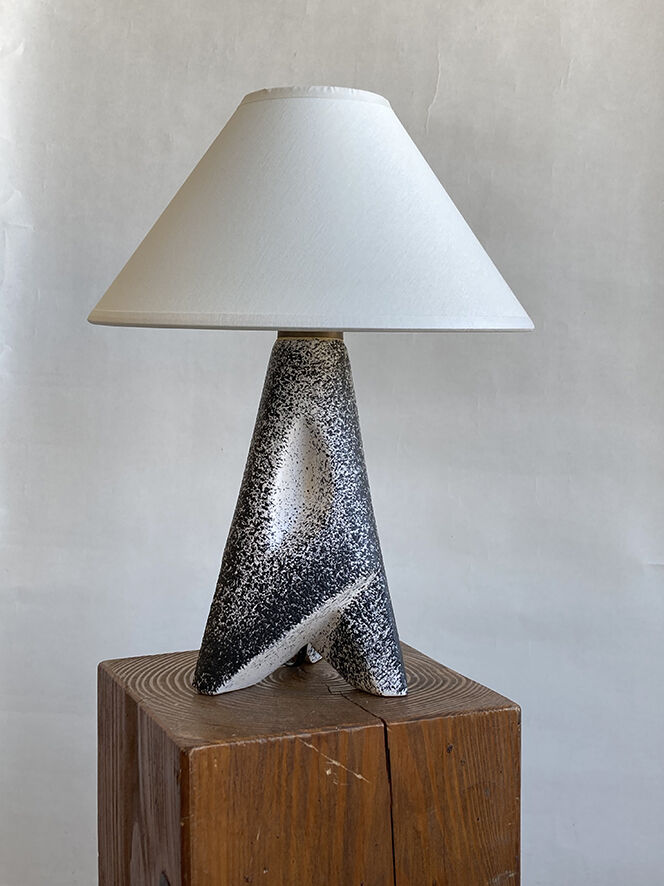 Ceramic lamp vallauris 1950 free form
