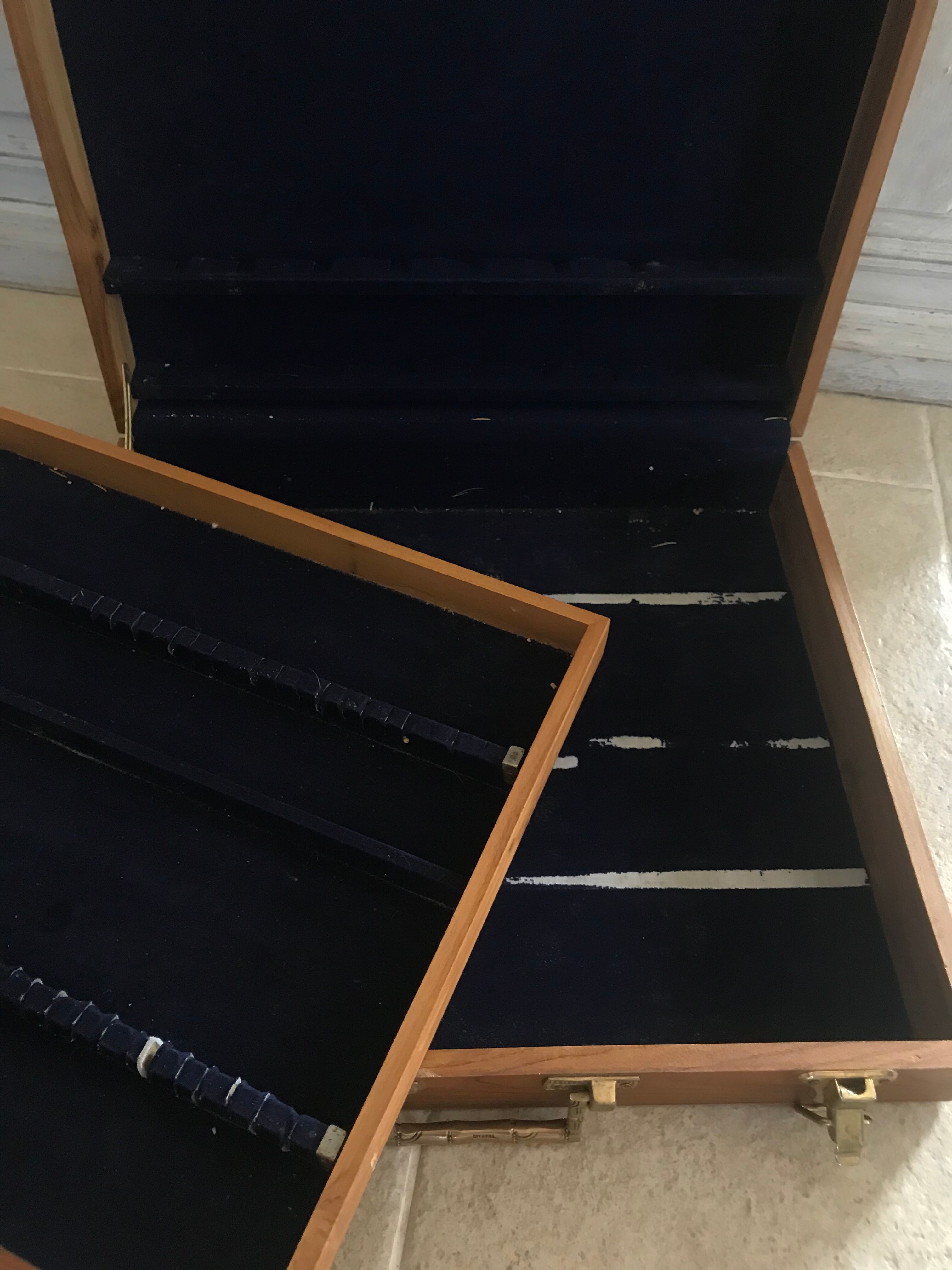 Valise en bois vintage 48X44