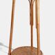 Table d'appoint, support à plante en bois, bambou et roseau, années 1960