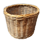 Cache pot en osier tressé