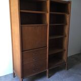 vintage bookcase shelf desk