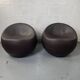 Brown Leather Ball Chair by Finn Stone