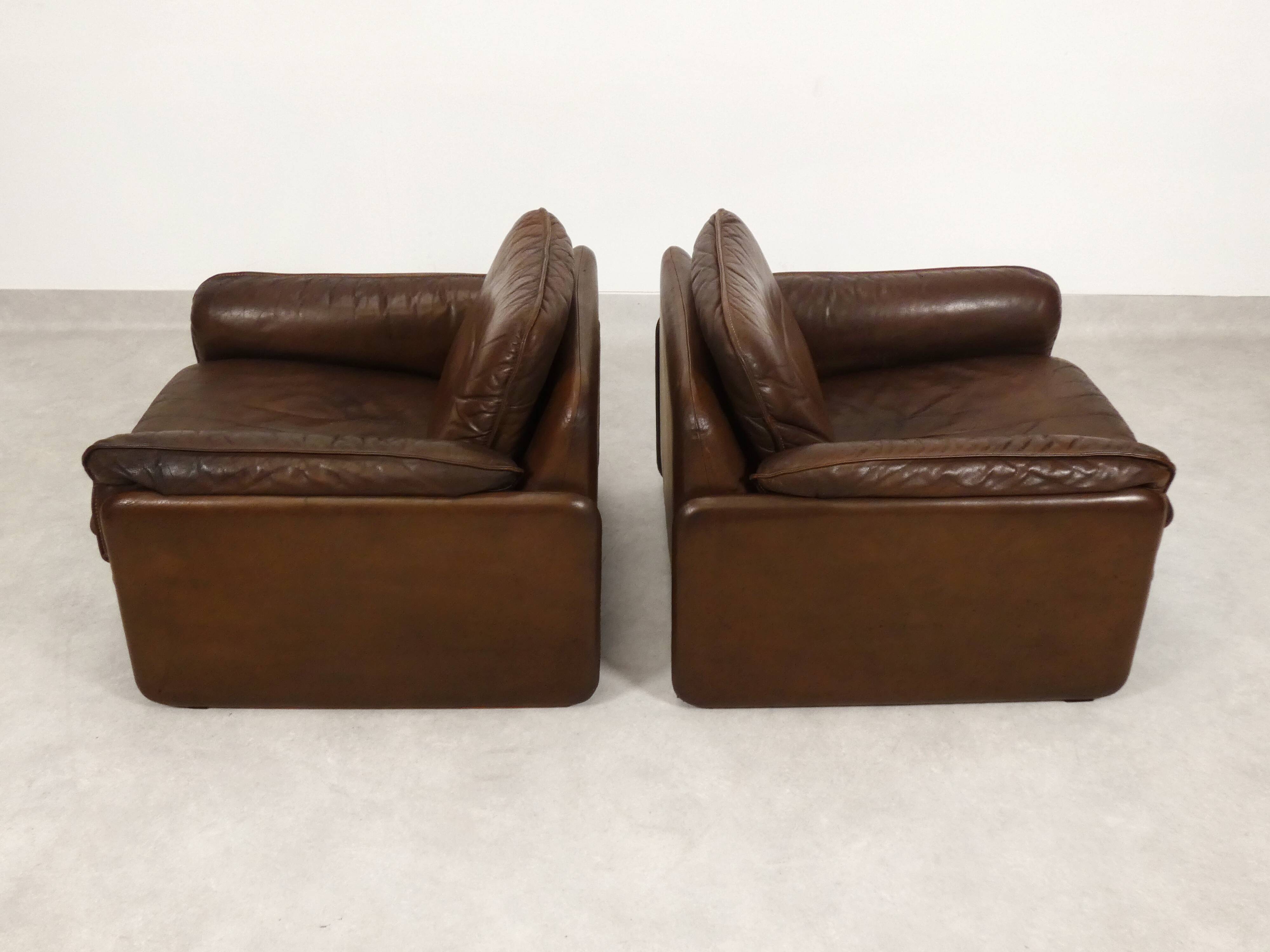 set of 2 De Sede DS61 fauteuils