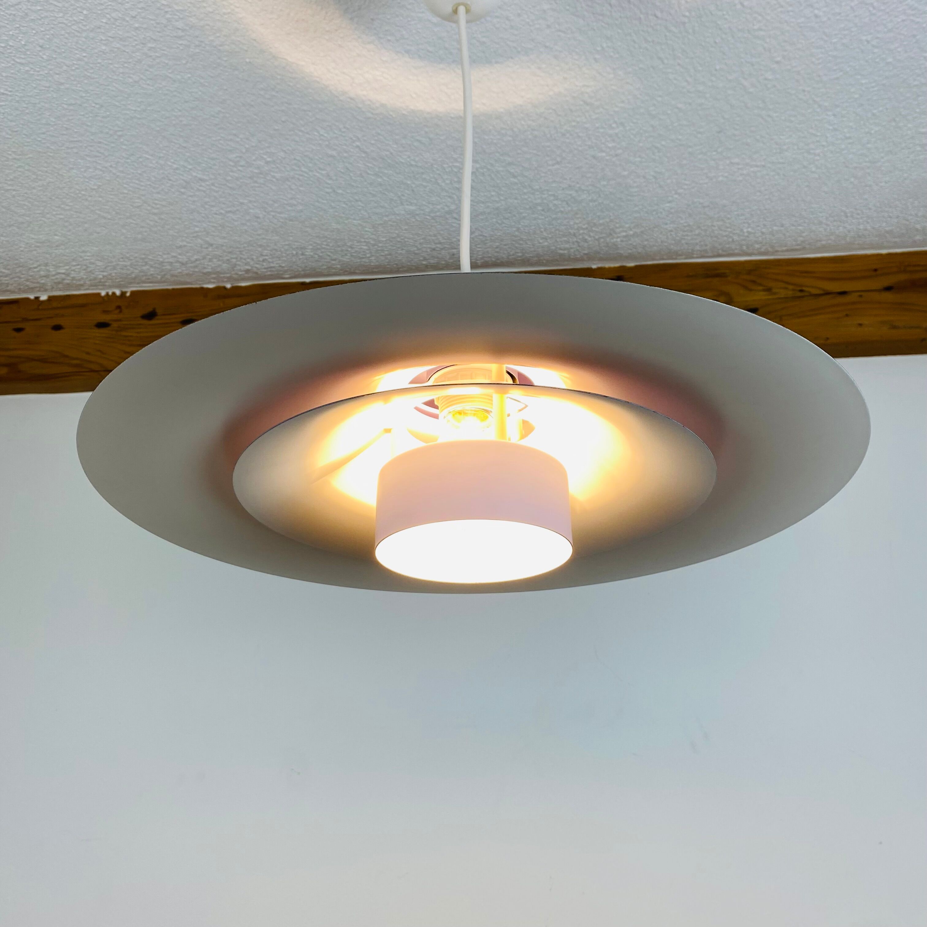 Scandinavian pendant lamp Horn 755 60s space age purple