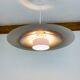 Scandinavian suspension lamp Horn 755 from the 1960s space age in mauve.
