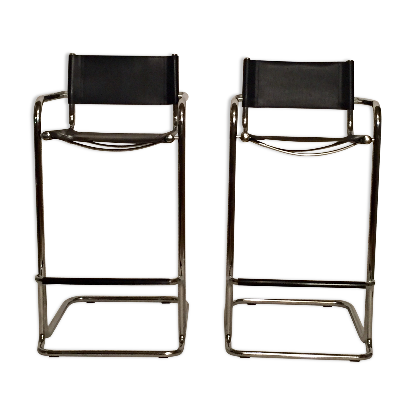 Pair of Cantilever Mart Stam bar stools