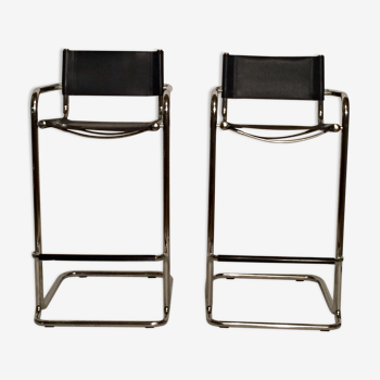 Pair of Cantilever Mart Stam bar stools