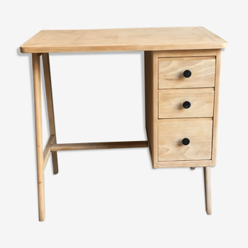 Bureau vintage bois clair