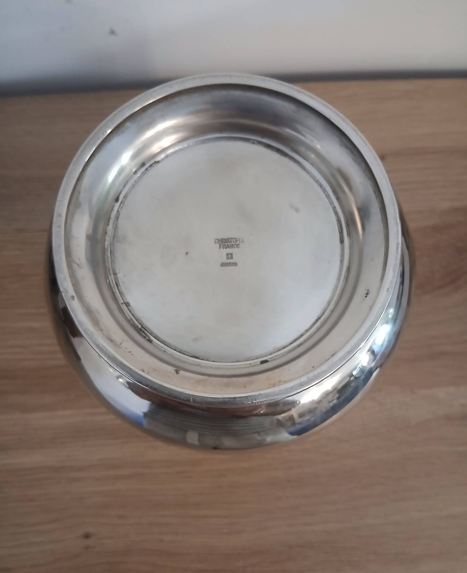 Christofle silver-plated metal ice bucket