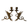 Pair of chimera candlesticks