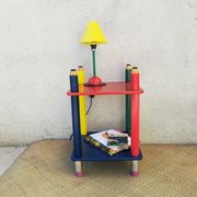 Pierre Sala pencil bedside table Clairefontaine collection 1980s