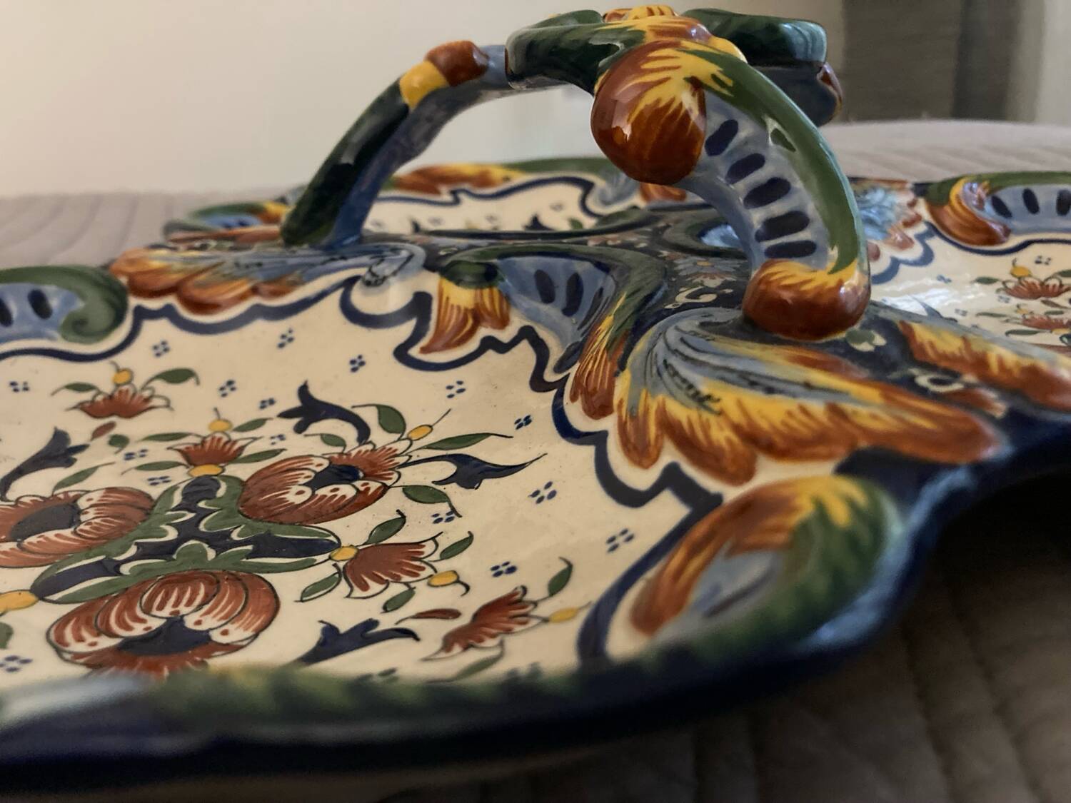 Serving dish in old Rouen