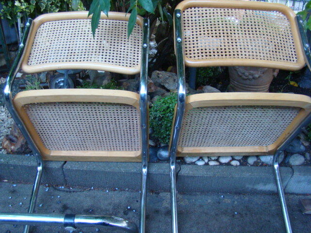 Pair of chairs Cesca B32 Marcel Breuer