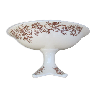 Compotier with floral decor brown longchamps