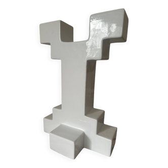 White Ceramic Vase by Florio Keramia, Italy