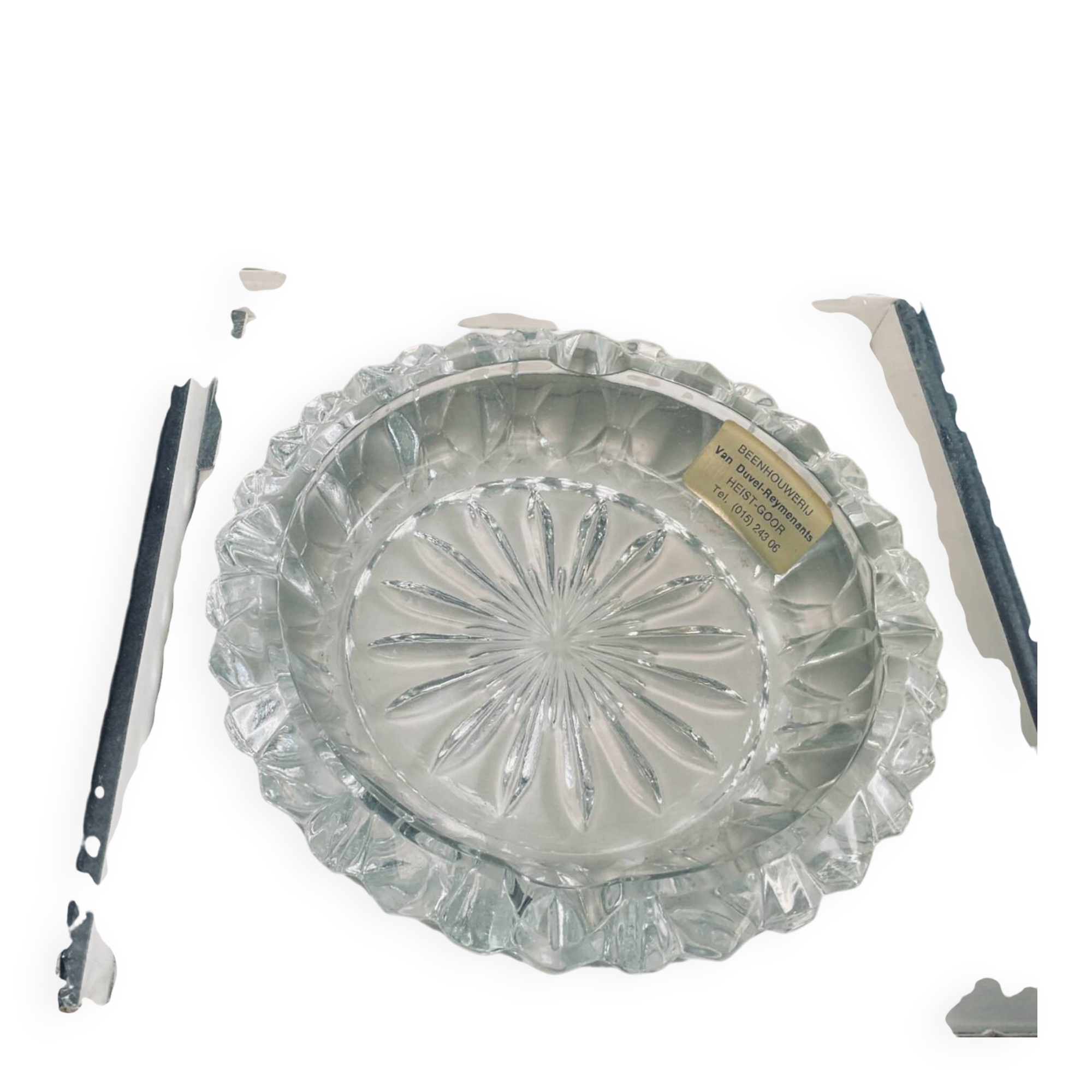 Vintage crystal pocket vases