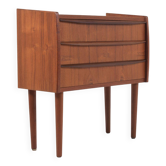 Danish teak chest of drawers with 3 drawers, 1960s