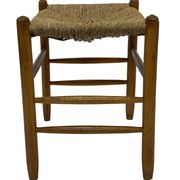 Tabouret vintage en corde de papier danois tabouret ottoman du milieu du siècle