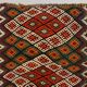 Vintage Turkish Mini Kilim 97x59 cm Wool Small Kelim Runner, shabby Chic