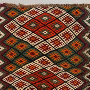Vintage Turkish Mini Kilim 97x59 cm Wool Small Kelim Runner, shabby Chic
