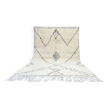 Handmade pure wool beni ourain rug, size 200x300 cm.