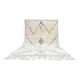 Handmade pure wool beni ourain rug, size 200x300 cm.