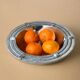 Ridged circular tray, solid aluminium, Spain, 1980s