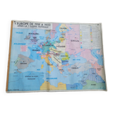 School map of Europe before/after the war