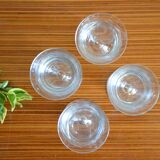Set of 4 aperitif glasses with stylized branch motif
