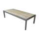 Aluminum and marble coffee table from the 1970s
