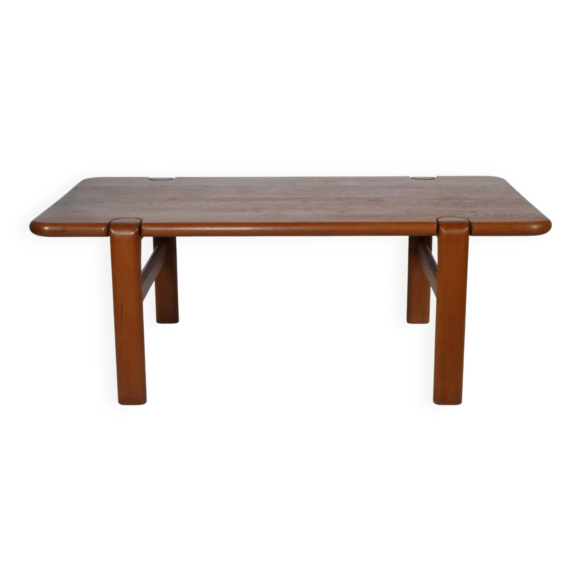 Solid Teak Coffee Table Danish Olsen & Son 1960s
