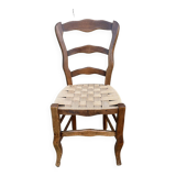Louis Philippe chair, woven seat, late 19th century.