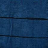 Mid Century Modern Blue Vintage Rug, 147x222Cm