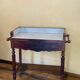Bureau coiffeuse en bois et marbre