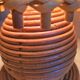 Old vintage Louis Sognot rattan lamp from the 50s and 60s