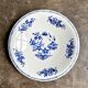 St Amand round hollow dish in blue earthenware
