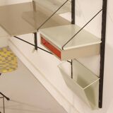 Pilastro Wall System by Tjerk Reijenga with Desk and Magazine Holder, 1960s