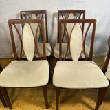 Set of 6 Mid-Century Retro Vintage Teak Dining Chairs by GPlan, 1970