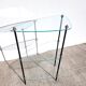 Étagère ovoïde 1960 verre métal