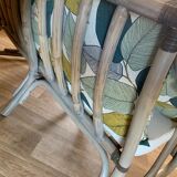 Rattan sofa and cushions