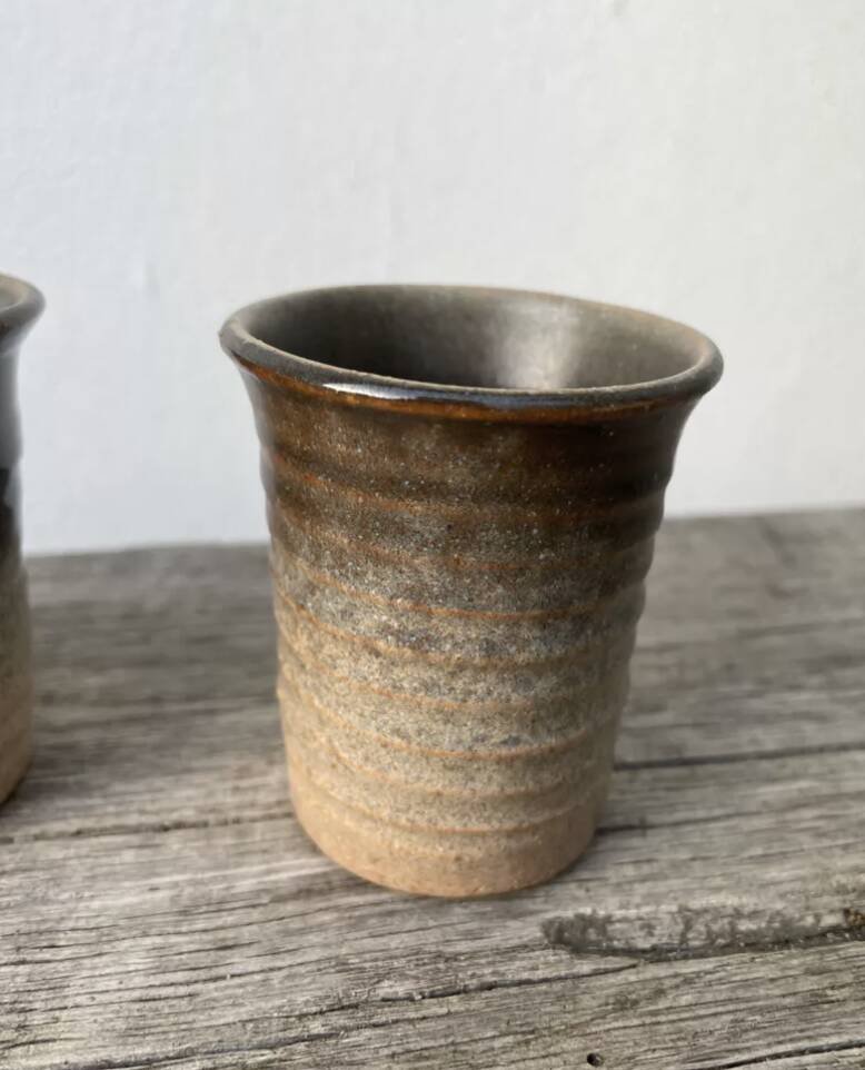 6 terracotta coffee cups