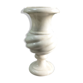 Lampe en albâtre torsadée
