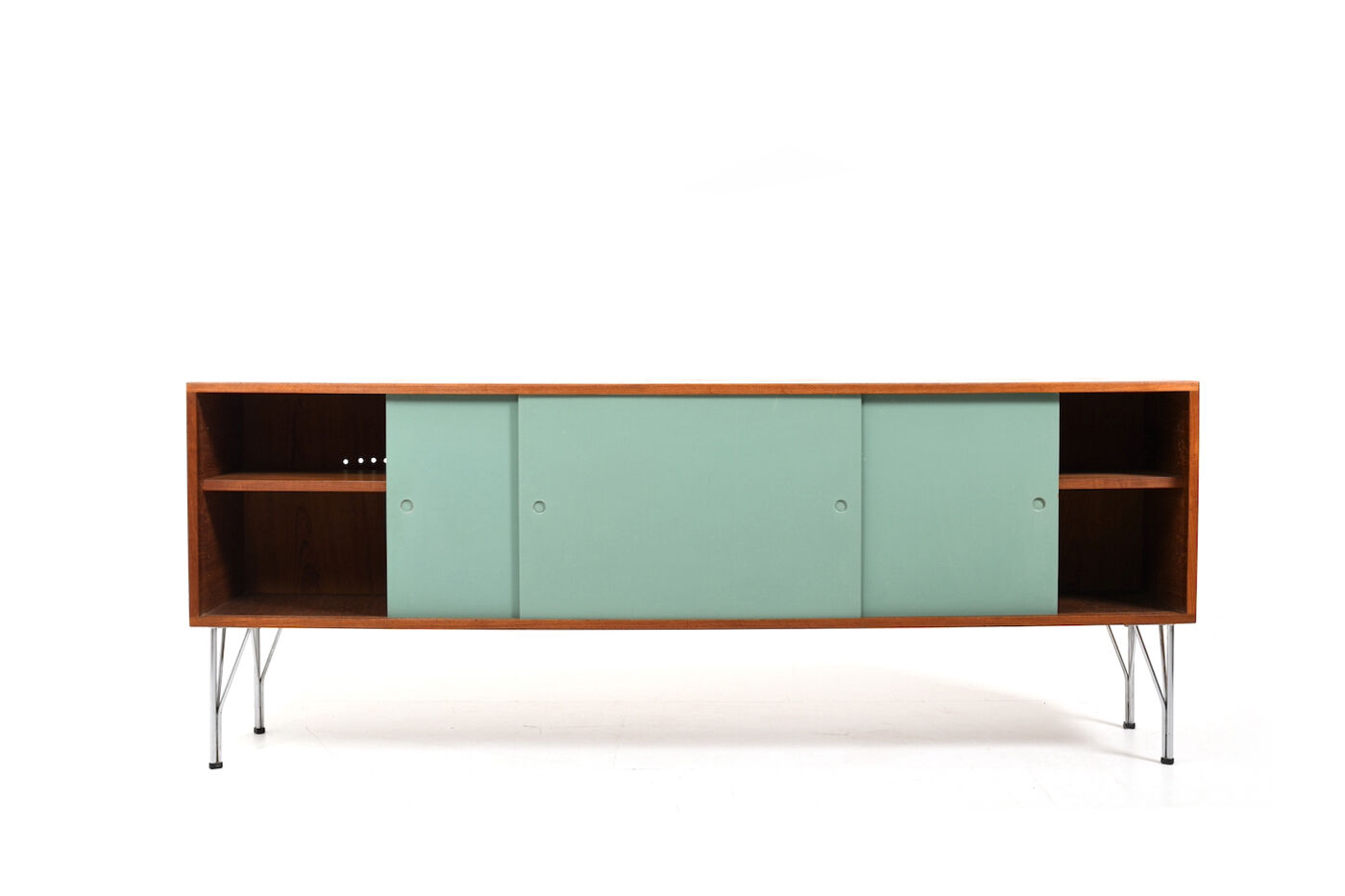 Heinrich Roepstorff Teak and Colored Doors Sideboard 1950s